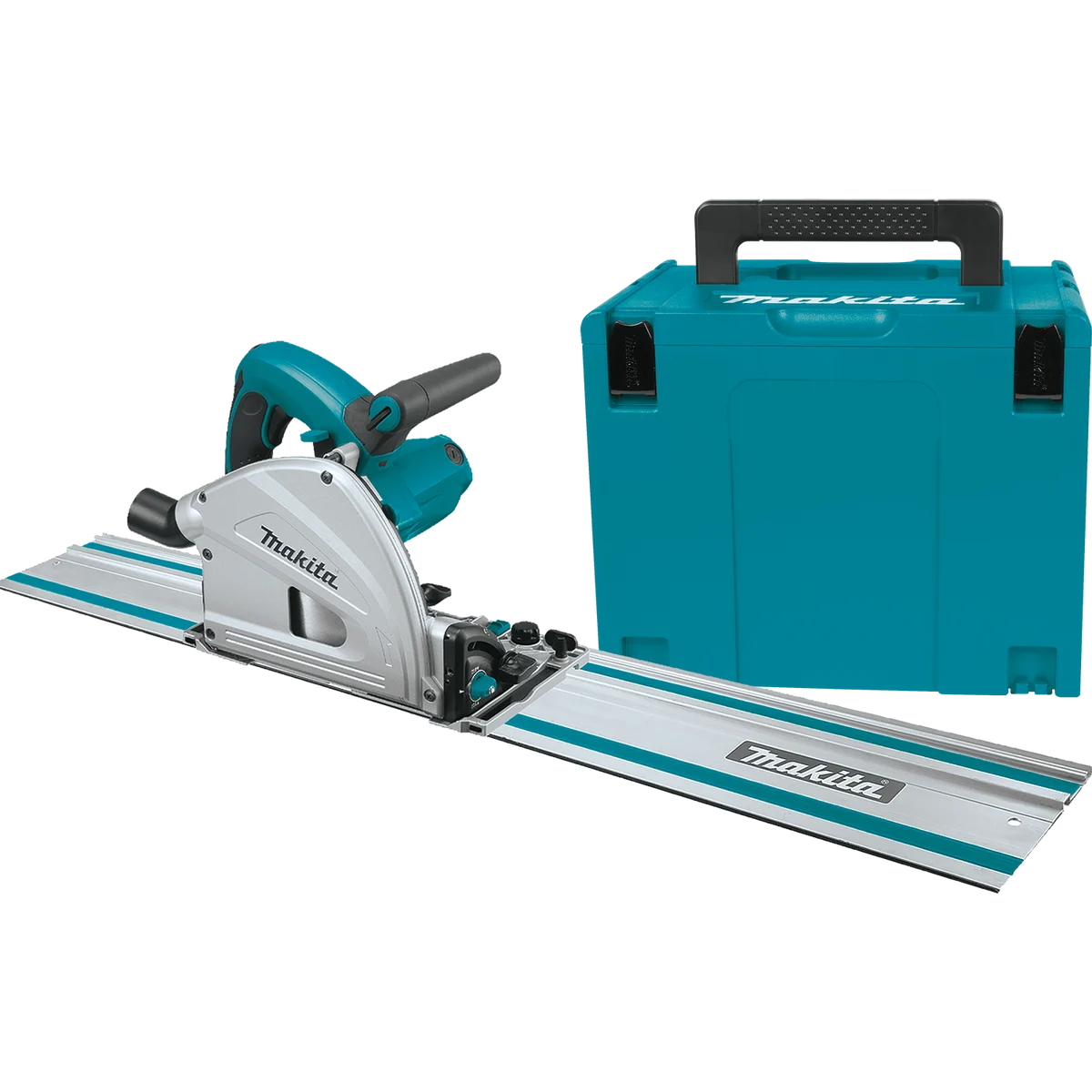 6‑1/2" Plunge Circular Saw Kit, with Stackable Tool case and 55" Guide Rail