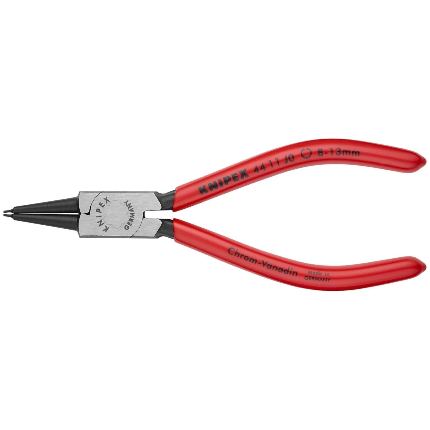 Knipex 44 11 J0 Internal Snap Ring Pliers-Forged Tips