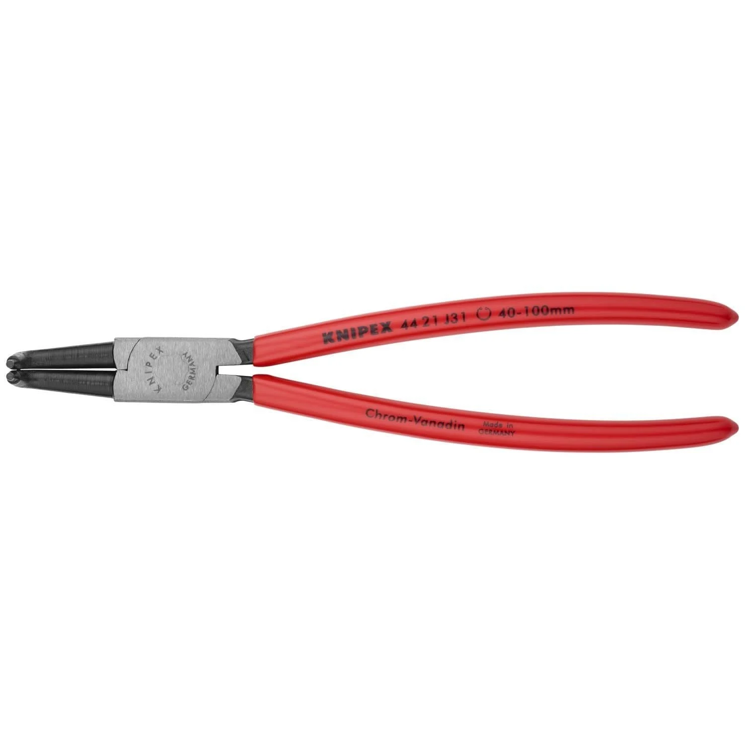 Knipex 44 21 J31 Internal 90° Angled Snap Ring Pliers-Forged Tips