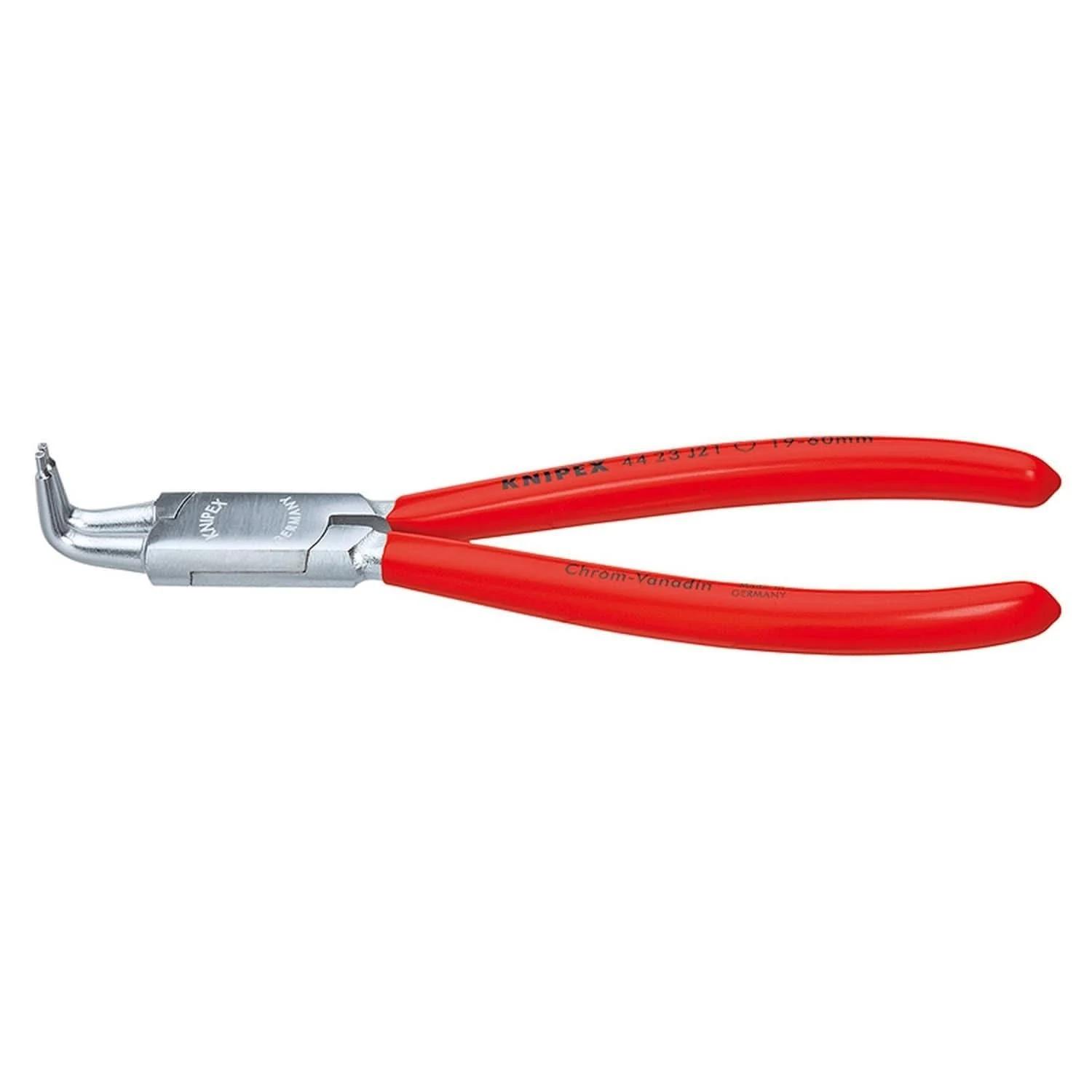 Knipex 44 23 J21 Internal 90° Angled Snap Ring Pliers-Forged Tips