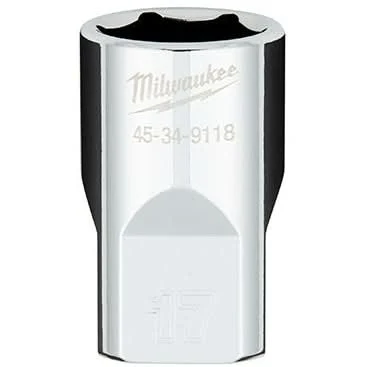 Milwaukee 45-34-9118 1/2" Drive 17mm Metric 6-Point Socket with FOUR FLAT Sides