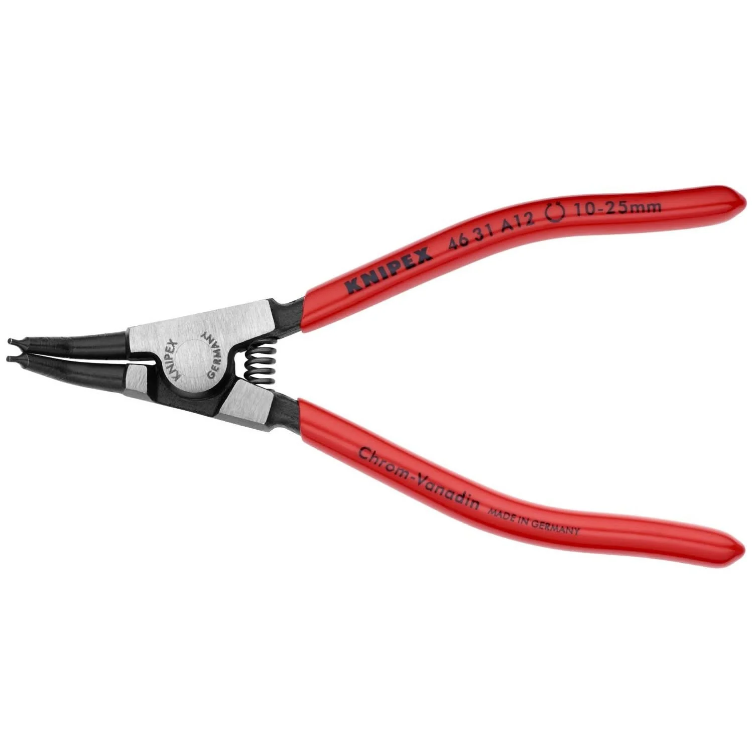 Knipex 46 31 A12 External 45° Angled Snap Ring Pliers-Forged Tips