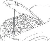 46170 HOOD PROP WITH SUPPORT