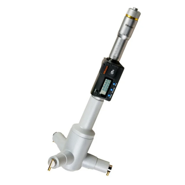 Mitutoyo 468-276 Digimatic Holtest Digital 3-Point Micrometer, 6-7"