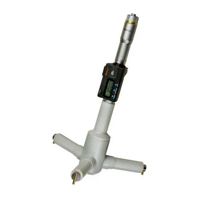 Mitutoyo 468-279 Digimatic Holtest Digital 3-Point Micrometer, 9-10"