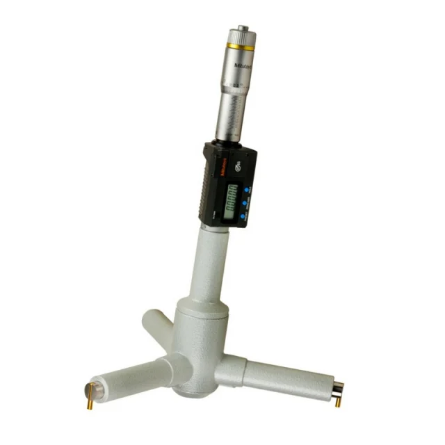Mitutoyo 468-280 Digimatic Holtest Digital 3-Point Micrometer, 10-11"