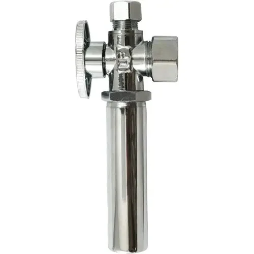 Plumb Pak Angle Valve with Hammer Arrestor, 5/8 x 3/8 in Connection, FIP, 125 psi Pressure, Brass Body