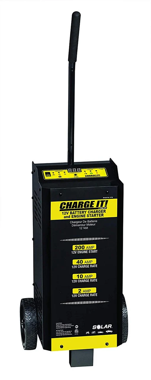 Wheeled Battery Charger (40/20/5/200 Amp. 6/12 Volt)