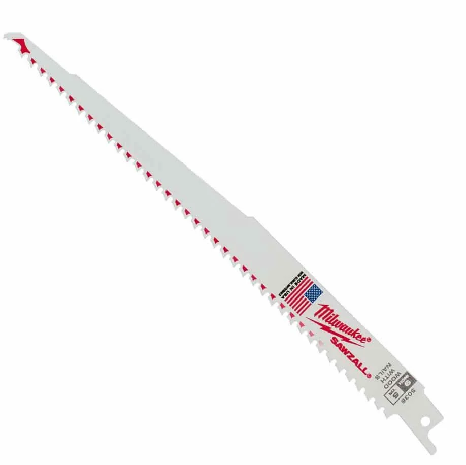 Milwaukee 48-00-5036 9" 5 TPI SAWZALL Recip Blade (5 Pk)