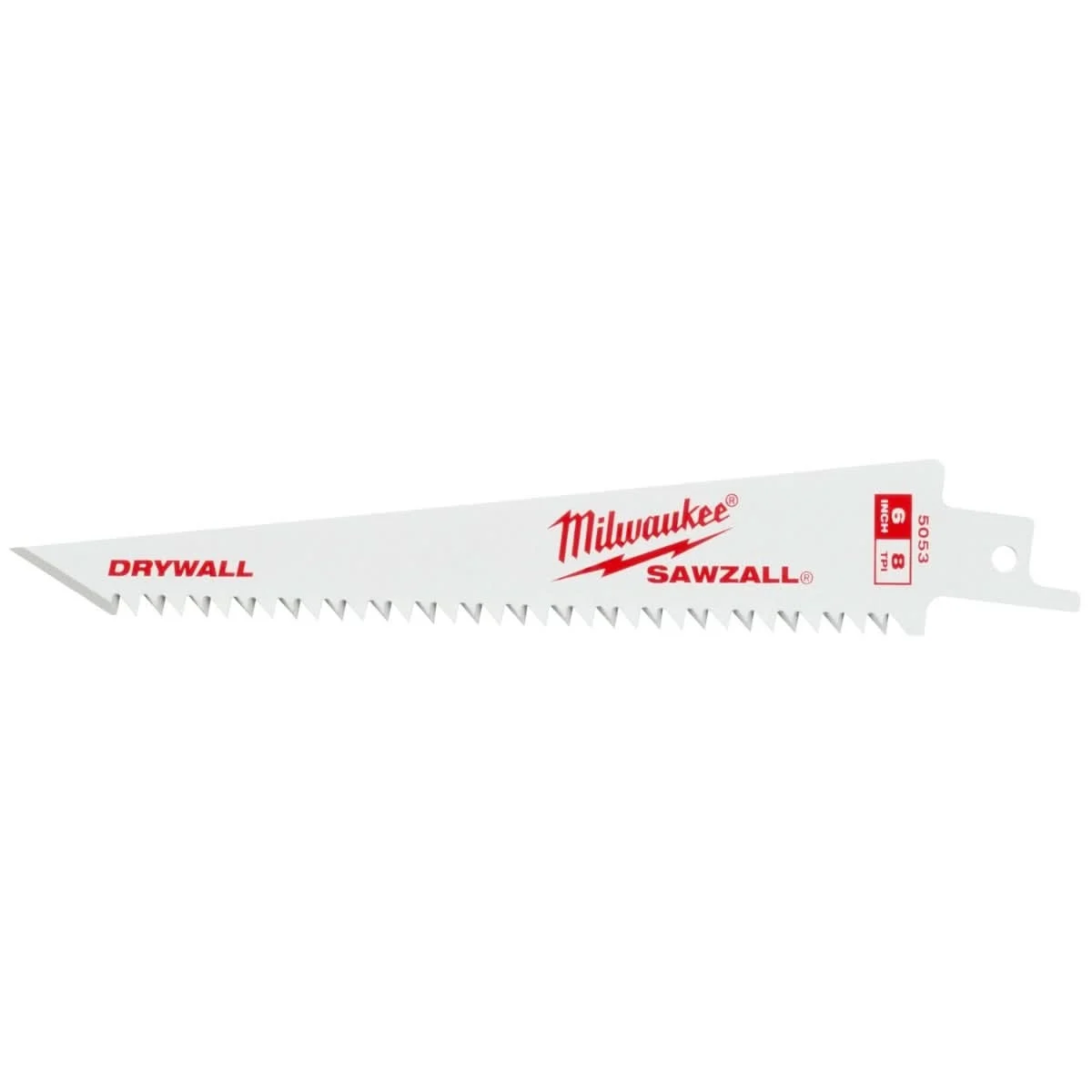 Milwaukee 48-00-5053 6" 8TPI Drywall SAWZALL Blades (3 pk)