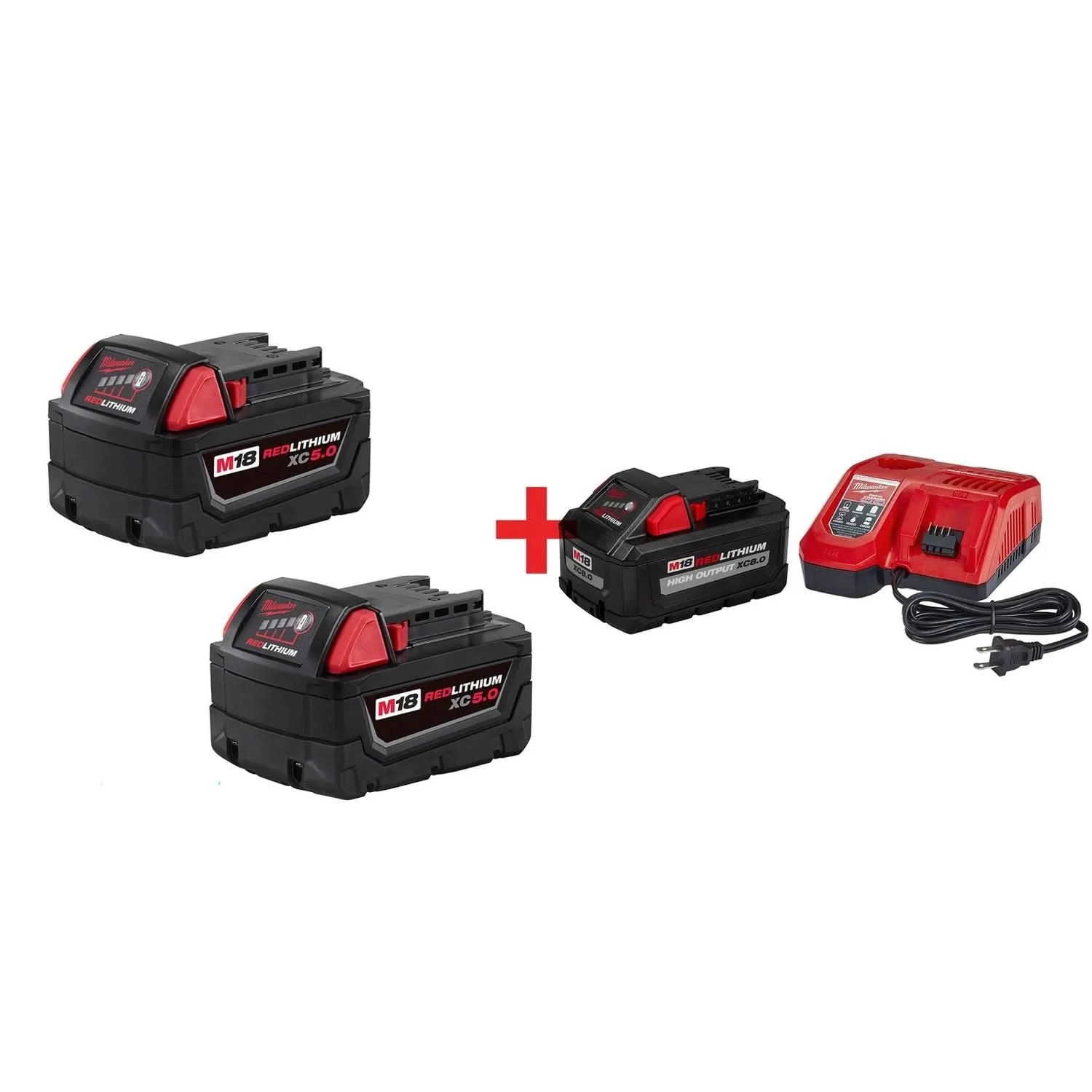 Milwaukee M18 Redlithium Battery and Charger Starter Kit