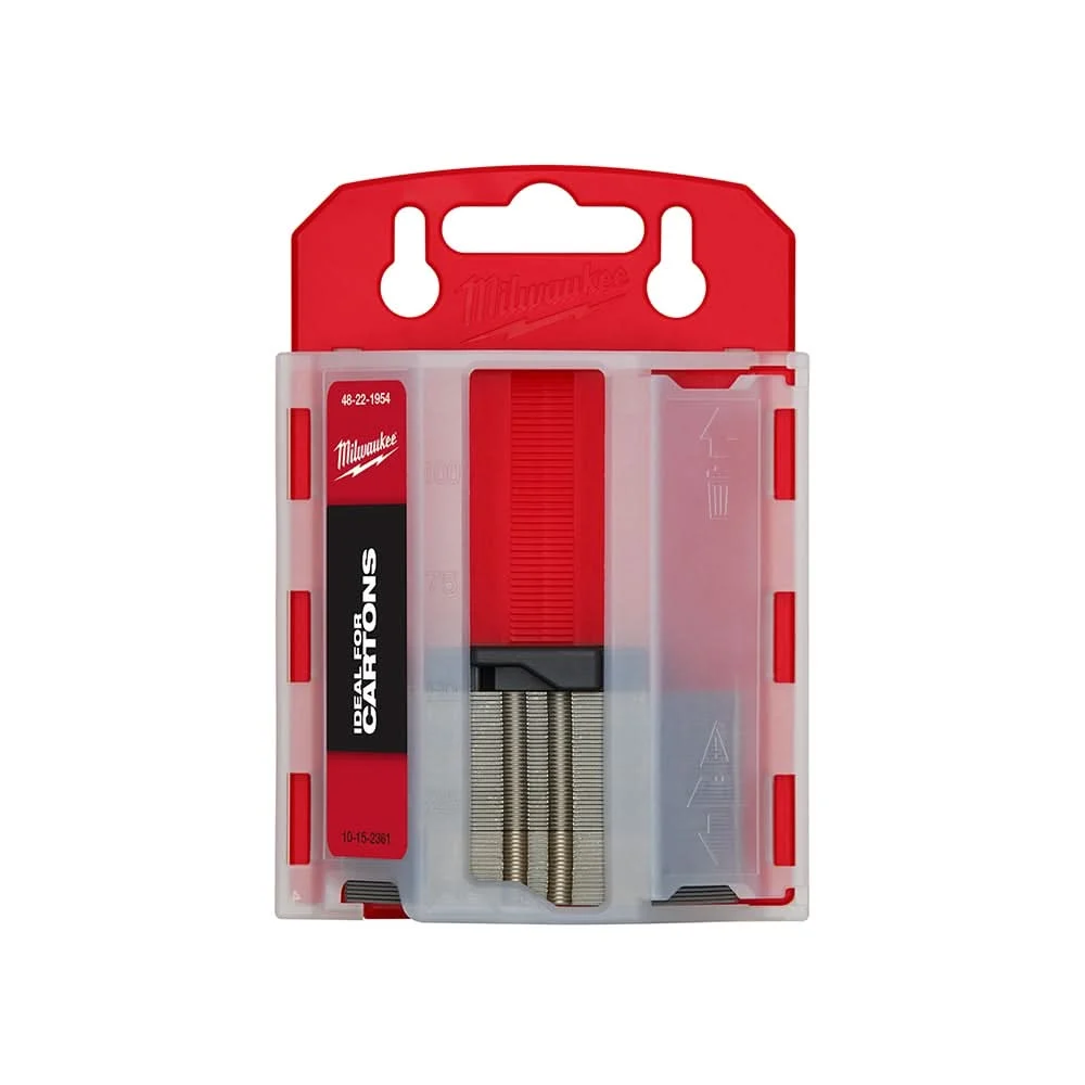 Milwaukee 48-22-1954 50-Piece Carton Utility Knife Blades w/ Dispenser