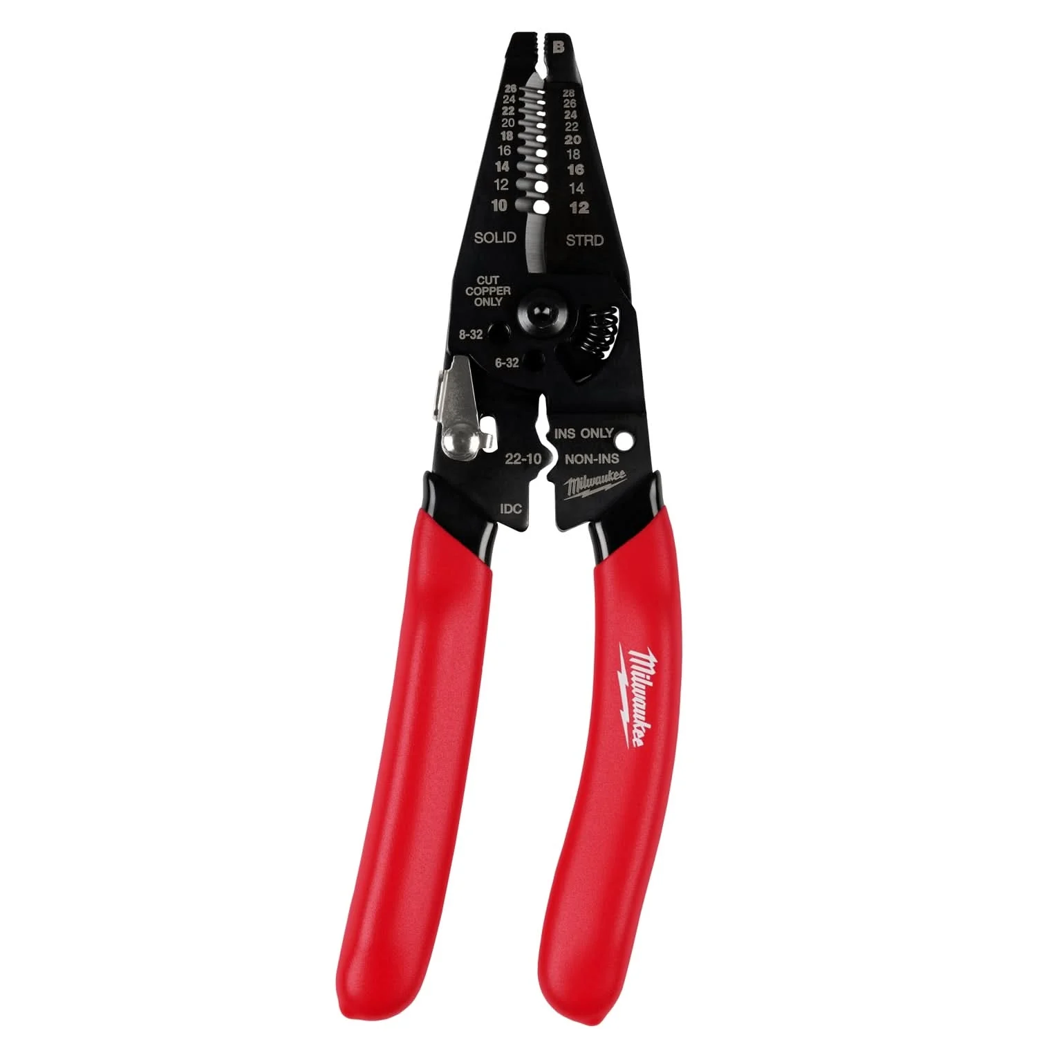 Milwaukee 48-22-3052 10-28 AWG Multi-Purpose Dipped Grip Wire Stripper & Cutter W/ Reinforced Head