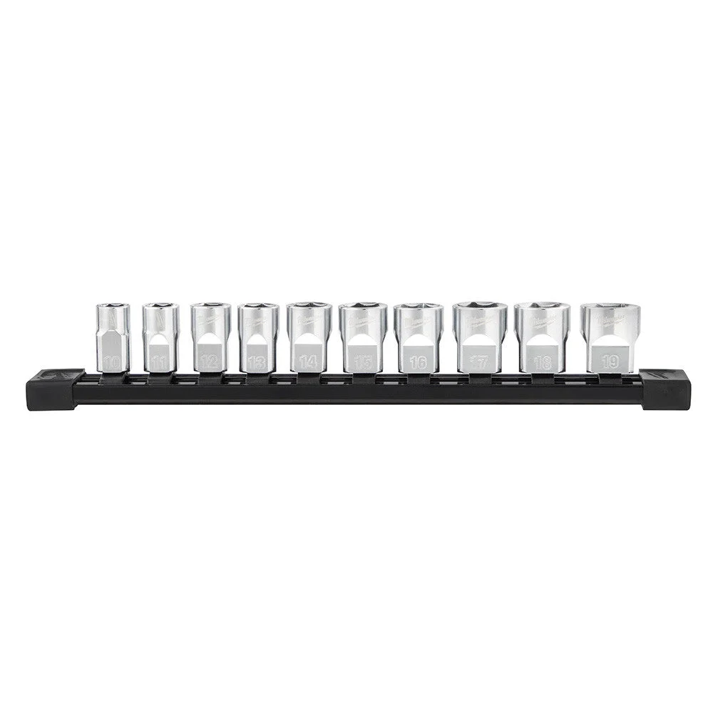 10pc 3/8 in. Metric Sockets with FOUR FLAT™ Sides