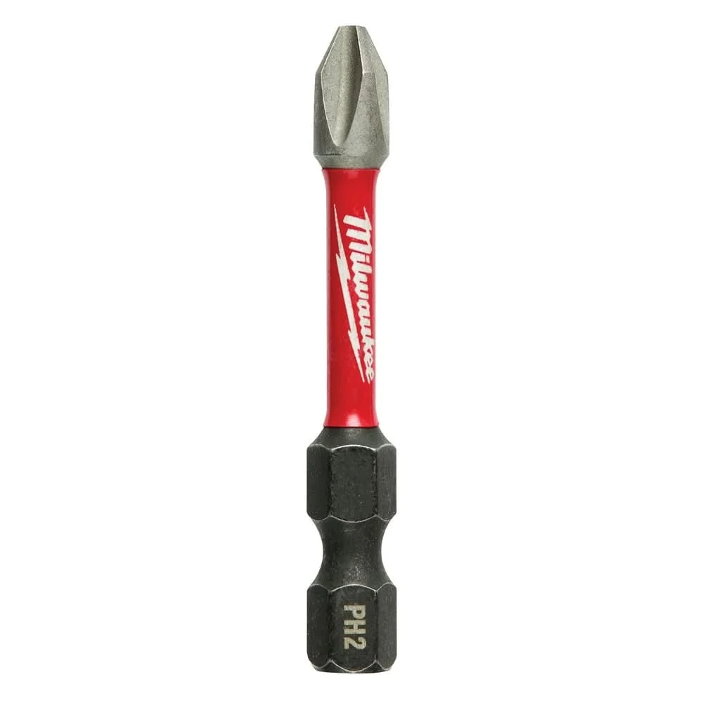 Milwaukee 48-32-4162 SHOCKWAVE 2" Impact Phillips #1 Power Bit, 25-Pack
