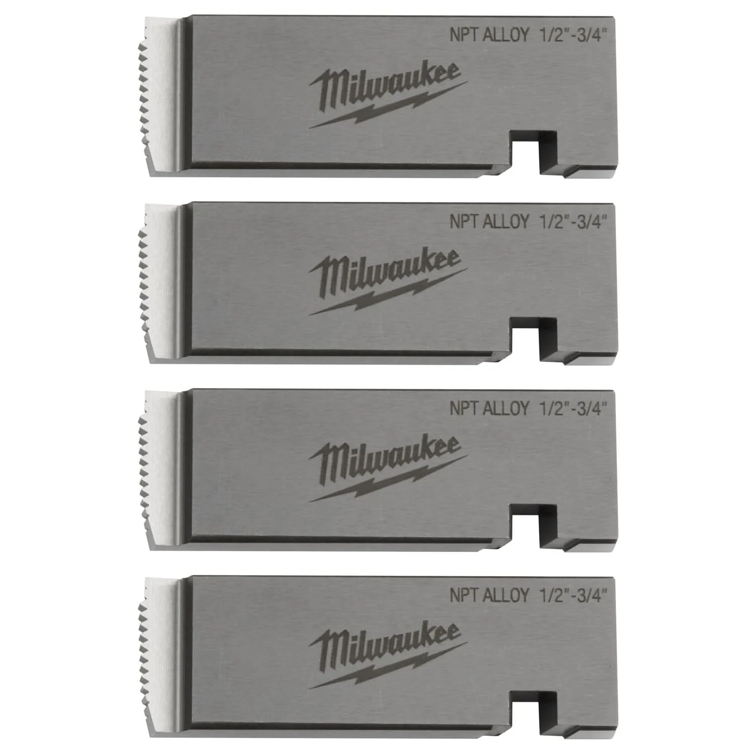 Milwaukee 48-36-1201 Milwaukee 1/2"-3/4" ALLOY NPT Universal Pipe Threading Dies