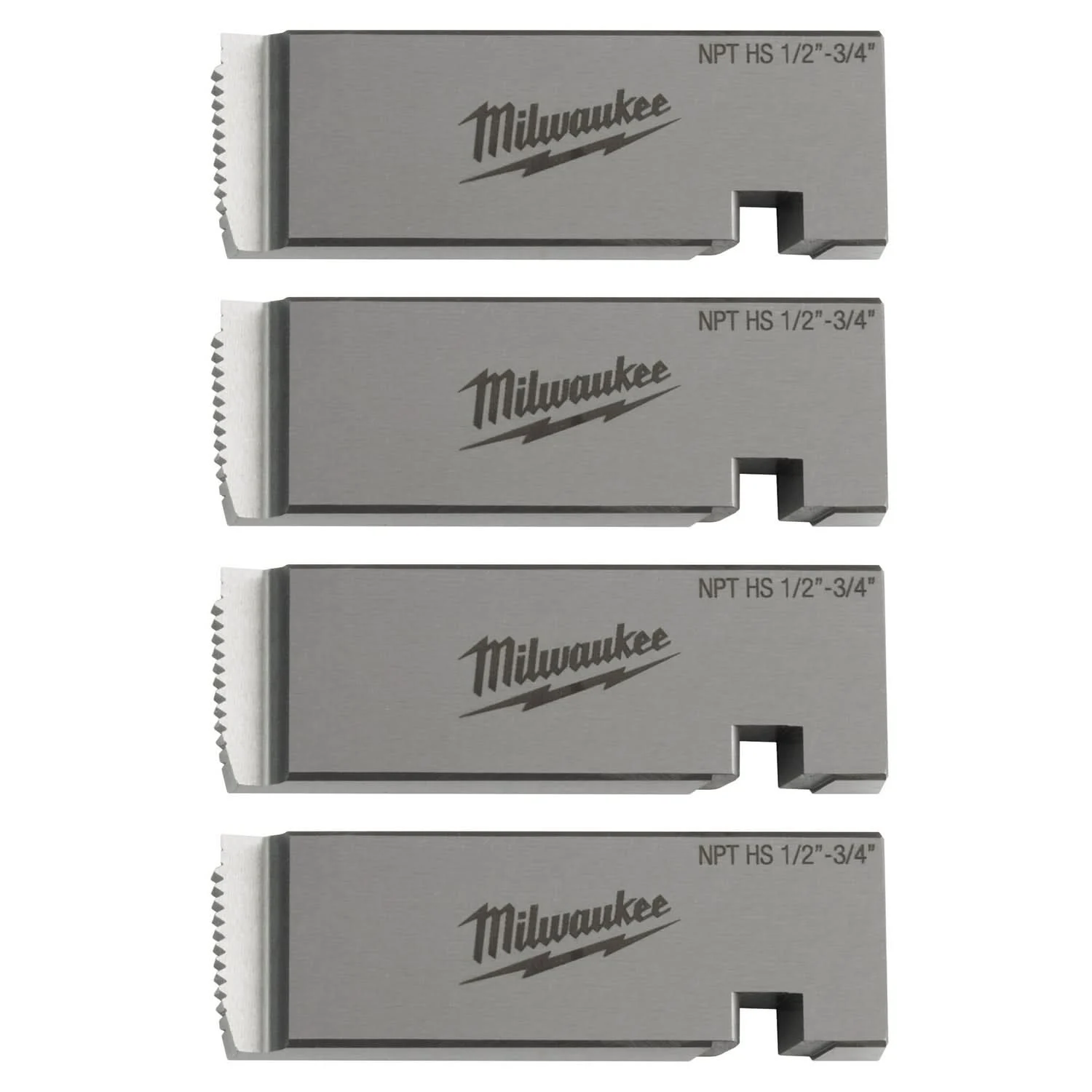 Milwaukee 48-36-1203 Milwaukee 1/2"-3/4" HIGH SPEED NPT Universal Pipe Threading Dies