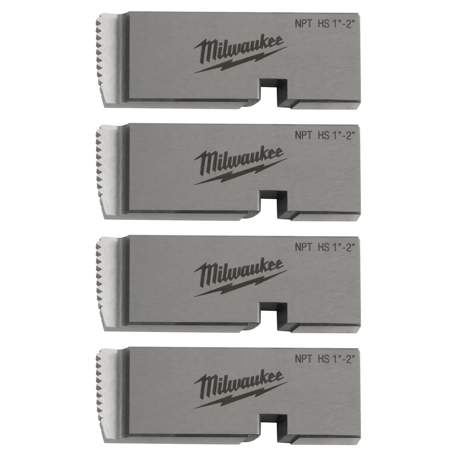 Milwaukee 48-36-1204 Milwaukee 1"-2" HIGH SPEED NPT Universal Pipe Threading Dies
