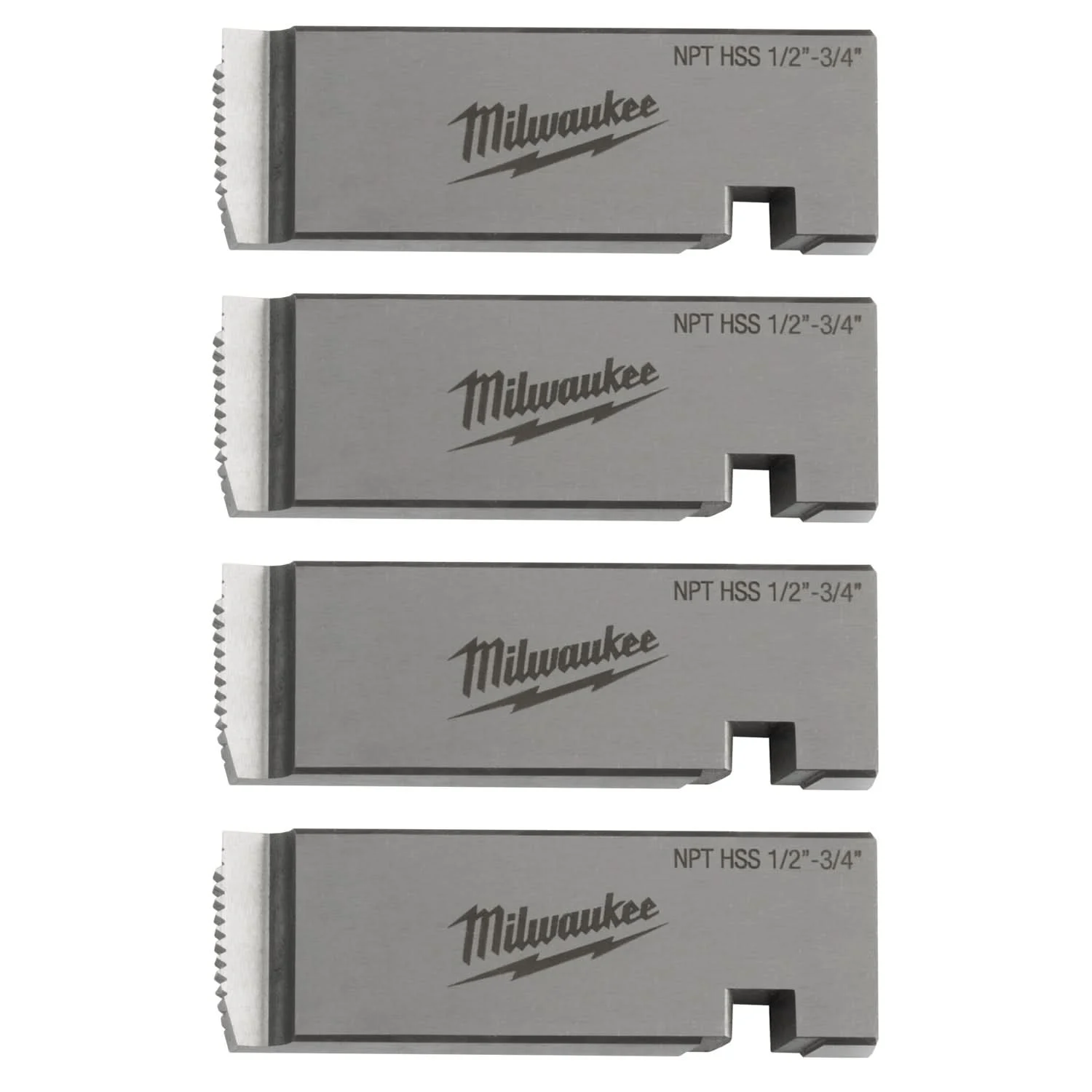 Milwaukee 48-36-1205 Milwaukee 1/2"-3/4" HIGH SPEED FOR STAINLESS NPT Universal Pipe Threading Dies