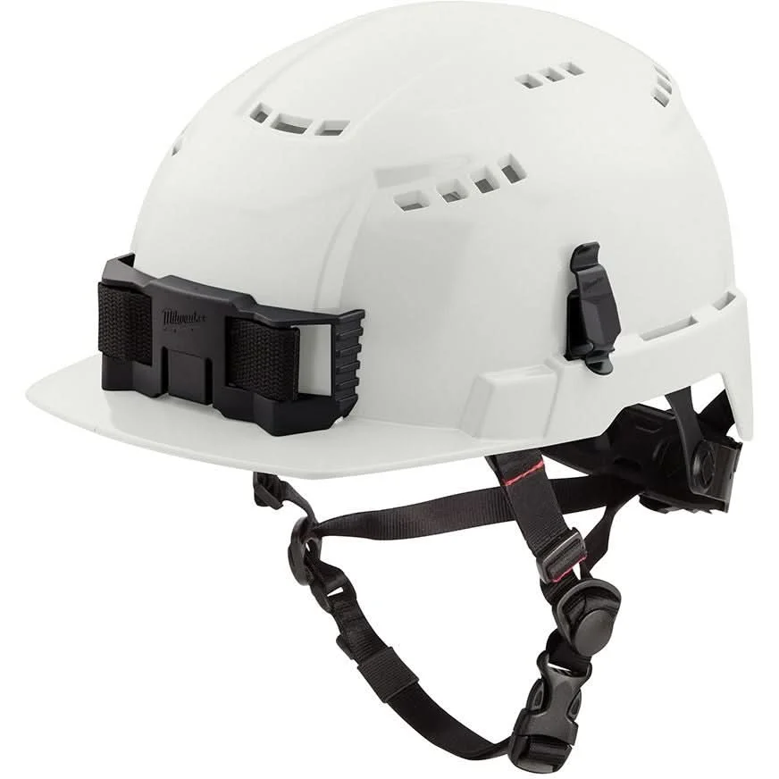 Milwaukee 48-73-1320 White Front Brim Vented Safety Helmet - Type 2, Class C