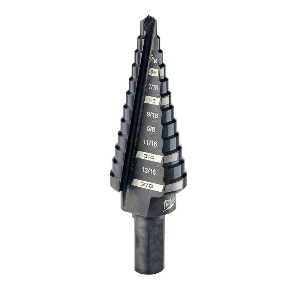 Milwaukee 48-89-9204 #4 Step Drill Bit, 3/16" - 7/8" by 1/16"