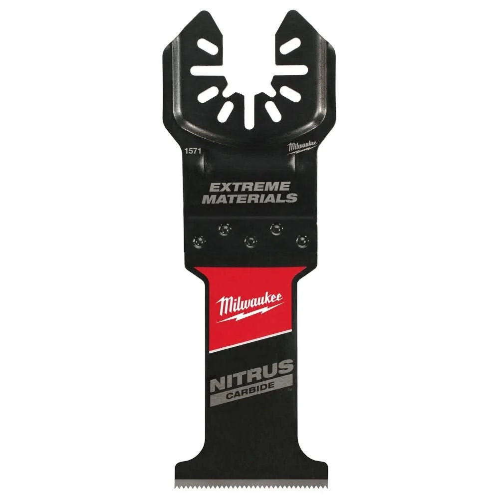 Milwaukee 49-25-1575 NITRUS CARBIDE Extreme Materials Universal Fit OPEN-LOK Multi-Tool Blade 5PK