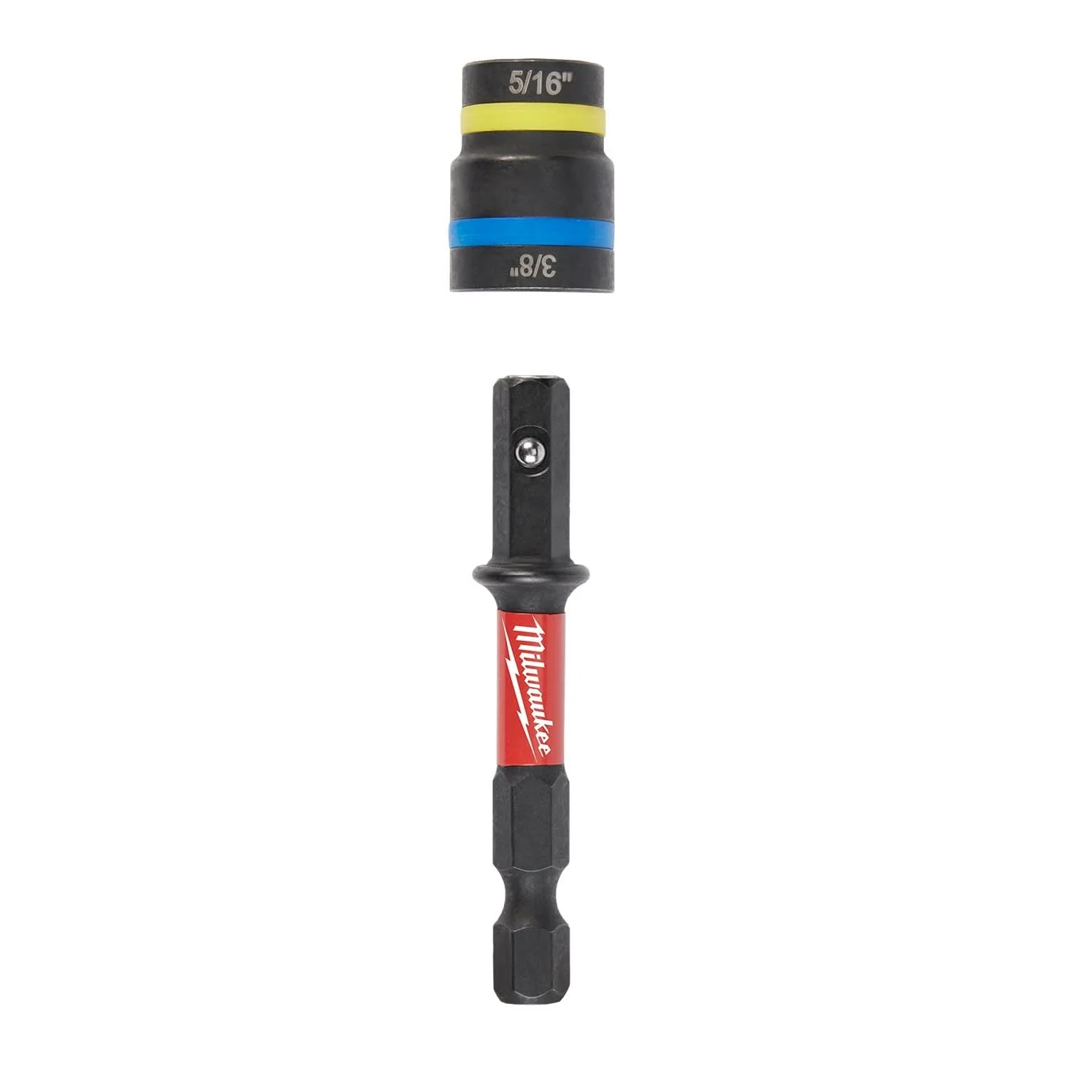 Milwaukee 49-66-4543 SHOCKWAVE Impact Duty 5/16" and 3/8" x 2-1/2" QUIK-CLEAR 2-in-1 Magnetic Nut Driver