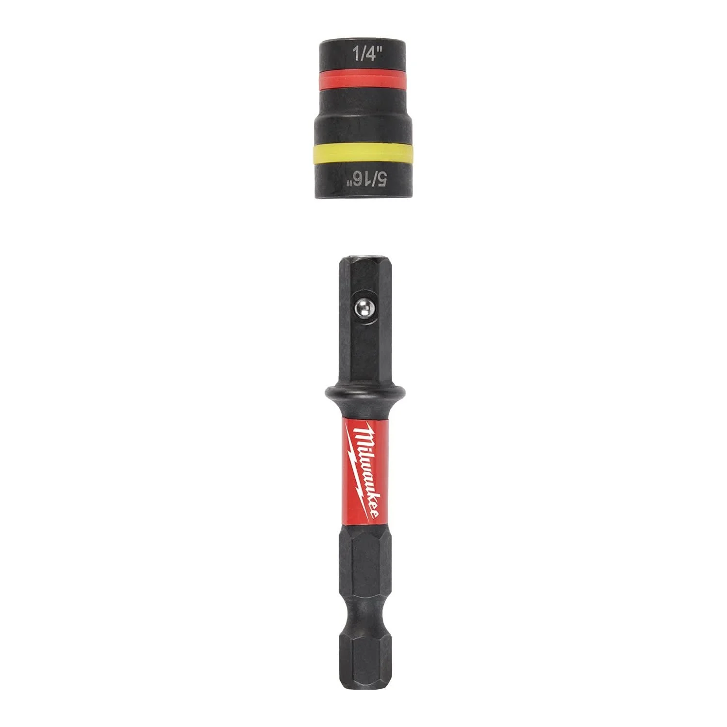 Milwaukee 49-66-4742 SHOCKWAVE Impact Duty 1/4" and 5/16" x 2-1/4" QUIK-CLEAR 2-in-1 Magnetic Nut Driver