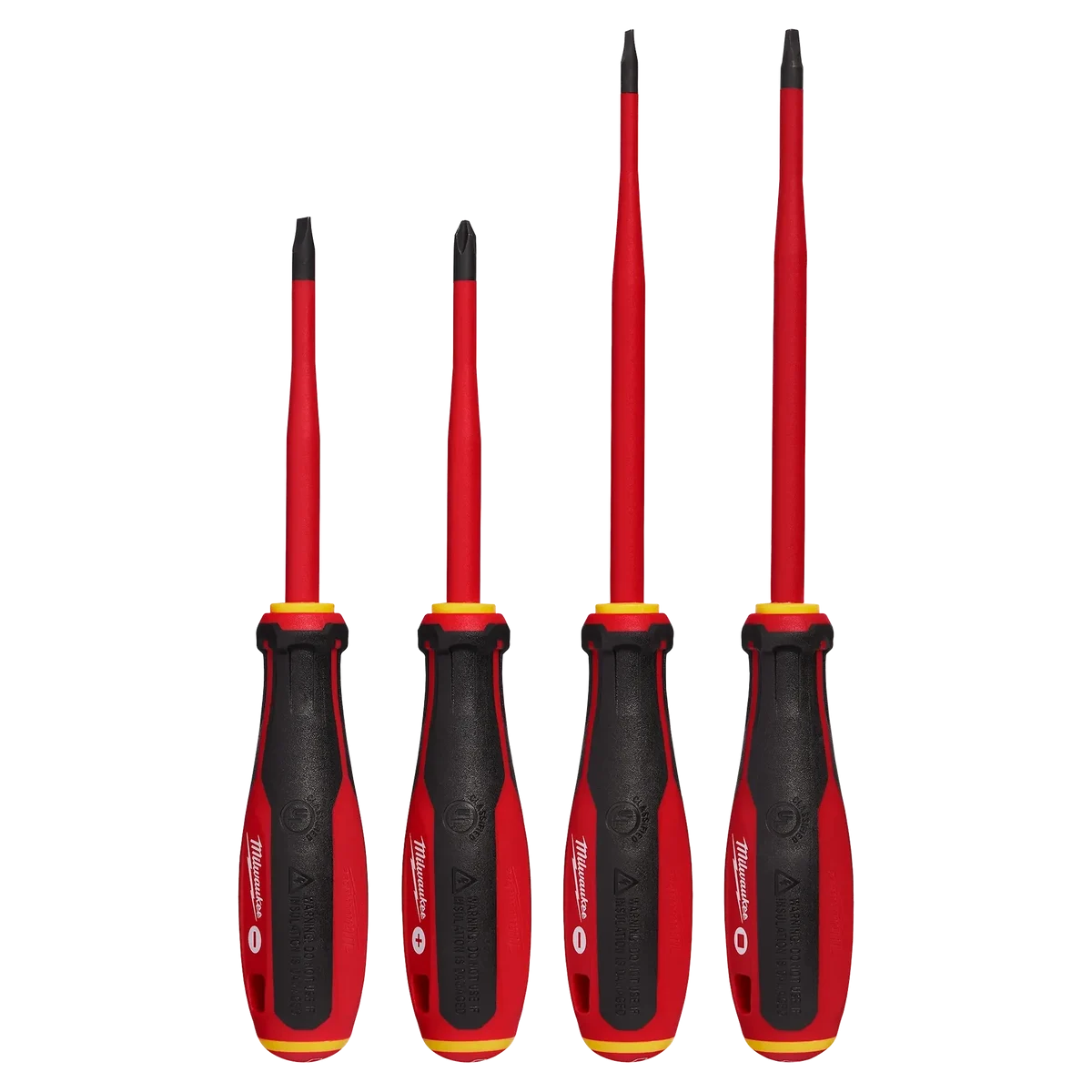 4pc 1000V Insulated Slim Tip Screwdriver Set