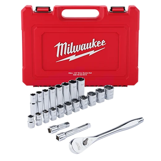 22 pc. 1/2 in. Socket Wrench Set (SAE)