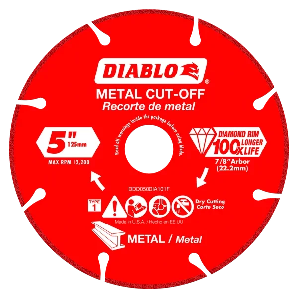 5" Diamond Metal Cut-Off Disc