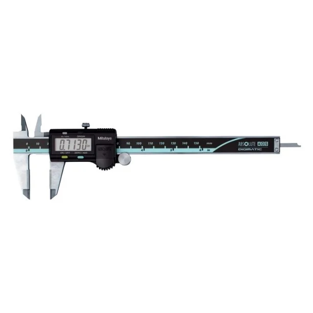 Mitutoyo 500-733-20CAL Absolute Dig Calibrated CP Caliper, 0-150mm/0-6"