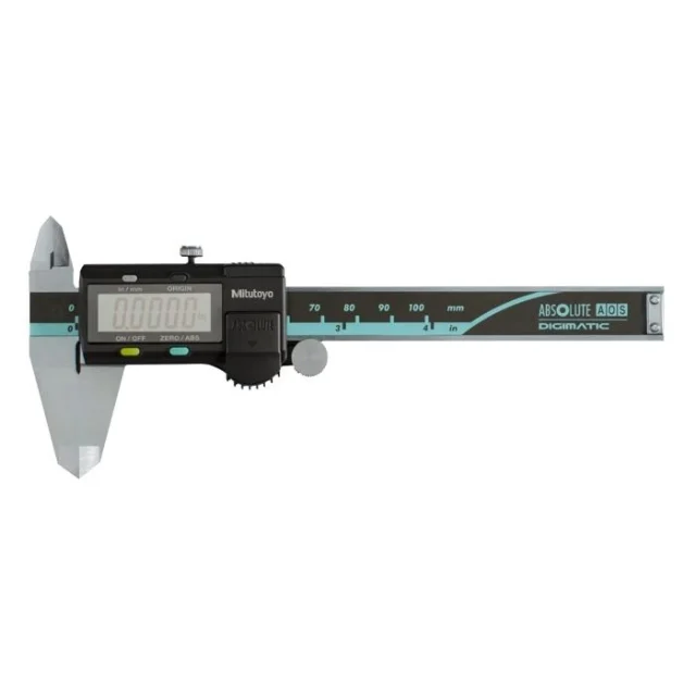 Mitutoyo 500-170-30CAL Absolute Calibrated Digimatic Caliper, 0-100mm/0-4"