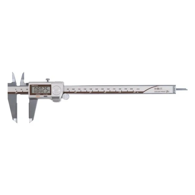 Mitutoyo 500-734-20CAL Absolute Dig Calibrated CP Caliper, 0-200mm/0-8"