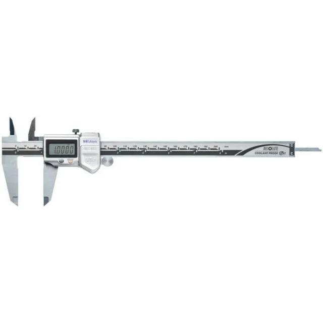 Mitutoyo 500-763-20CAL Absolute Dig Calibrated CP Caliper, 0-200mm/0-8"