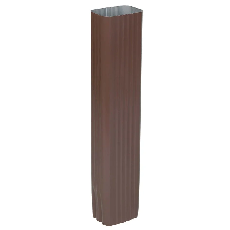 Amerimax 3 in. H X 4.25 in. W X 15 in. L Brown Aluminum K Downspout Extension, Pack of 14