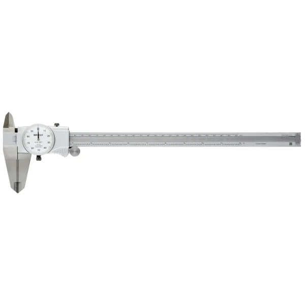 Mitutoyo 505-750 Dial 0-12" Caliper with OD Tipped Jaws