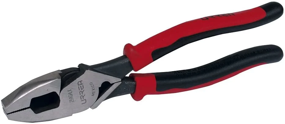 9-3/8 Inch Linesman Pliers High Leverage Side Cut Heavy-duty Bimaterial Electric