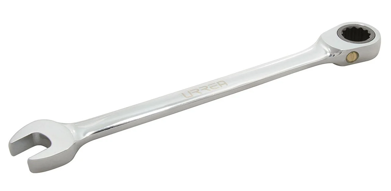 URREA Combination Ratcheting Wrench 1-1/8,12 Point,1236CM