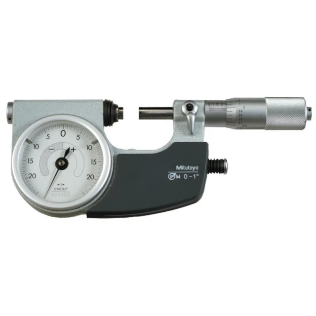Mitutoyo 510-131 Indicating Micrometer with Button Right, 0-1"