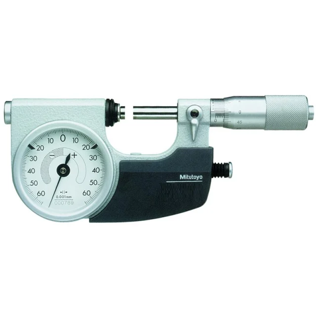 Mitutoyo 510-151 Indicating Micrometer with Button Left, 0-1"
