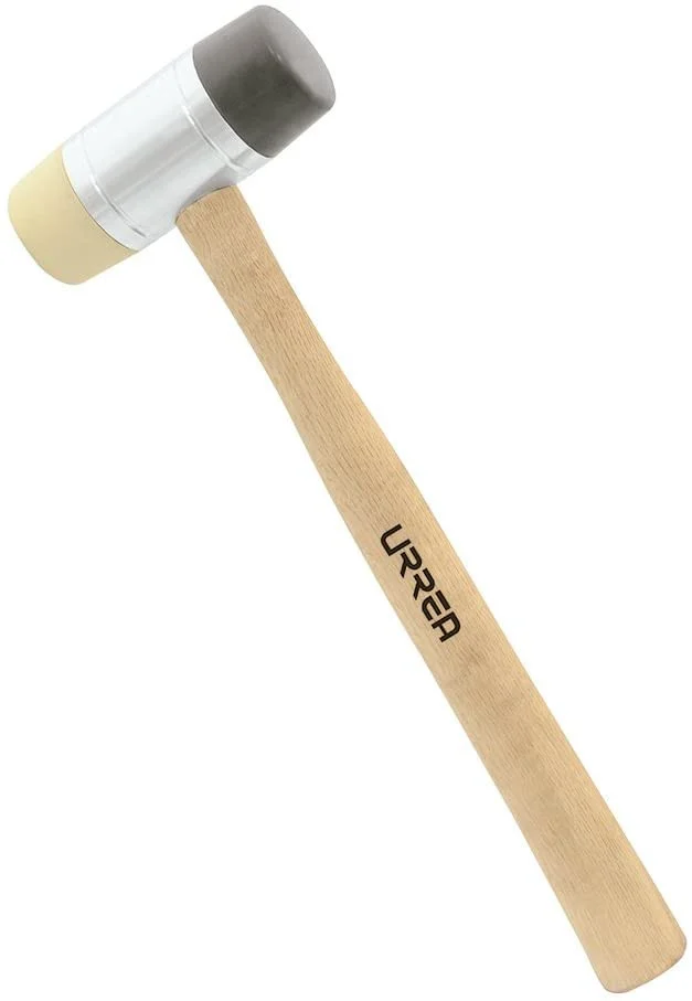Hammer With Interchangeable Rubber Faces Wood Handle 1362