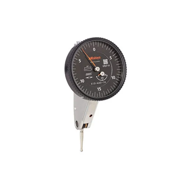Mitutoyo 513-443-16A Series 513 Dial Indicator, 0-0.016", Plus Set