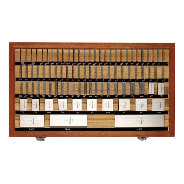 Mitutoyo 516-405-26 Series 516 Inch Square Gage Block Set in Box