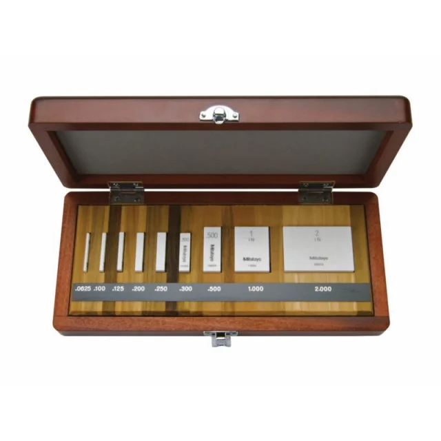 Mitutoyo 516-563-56 Series 516 9 Pcs Rectangular, AS-K Gage Block Set