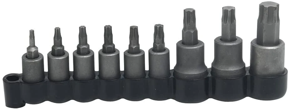Combination Drive Torx Bit Socket 9 Pieces Sets 4752T