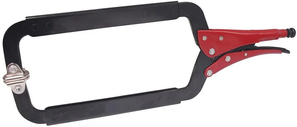 24-51/64 Inch C-Clamp With Swivel Pads Jaw Heavy Duty Locking Plier 4124
