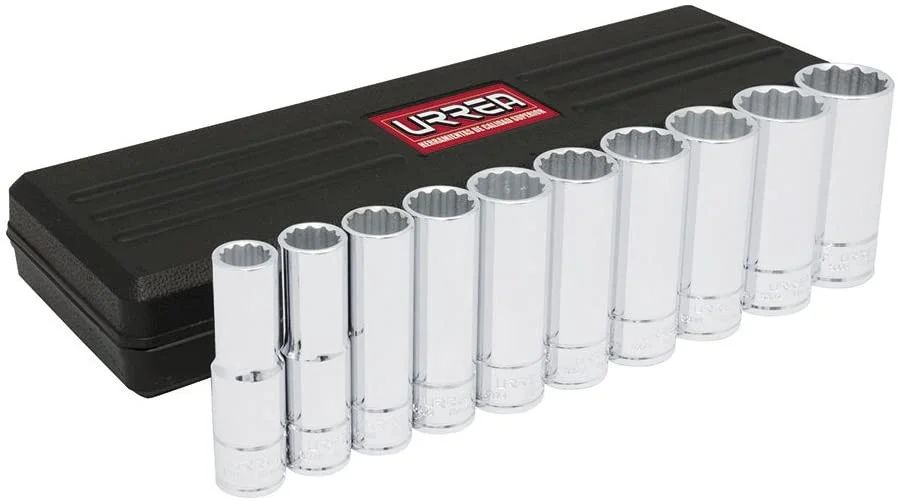 1/2" Drive 12-Point Sockets 10 Pieces Set 5400PH