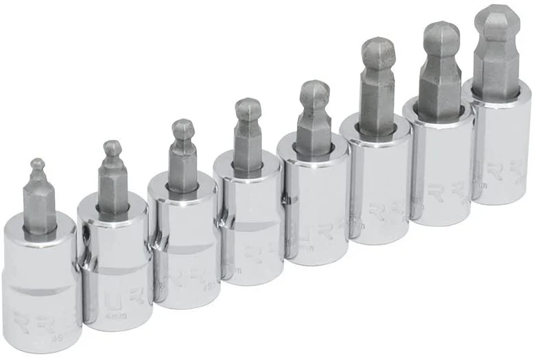 3/8" Drive 5-Star Tamper-Proof Torx Bit 8 Pieces Set 4990BDM