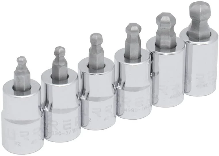 3/8" Drive 5-Star Tamper-Proof Torx Bit 6 Pieces Set 4900BD